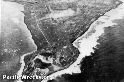 Pacific Wrecks Aerial View Of Motoyama No 1 Chidori Central Field