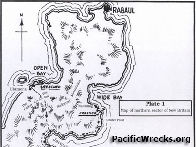 map britain rabaul pacificwrecks 1474 aircraft bay jacquinot sector northern