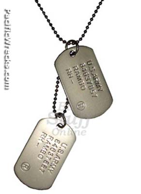 toy army dog tags