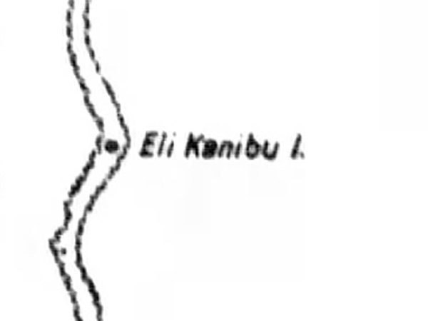 Pacific Wrecks - Map of Eli Kanibu Island at the eastern edge of Truk ...